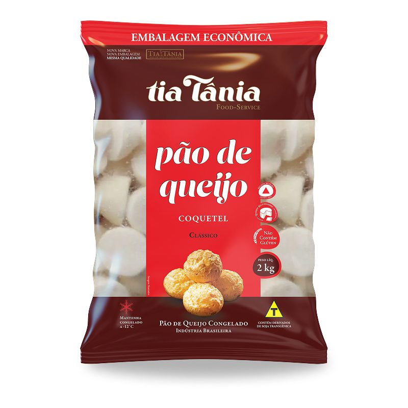PÃO DE QUEIJO TIA TÂNIA COQUETEL 2KG