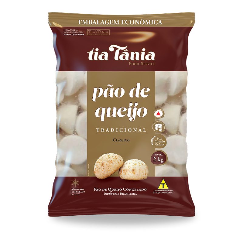 PÃO DE QUEIJO TIA TÂNIA TRADICIONAL 2KG